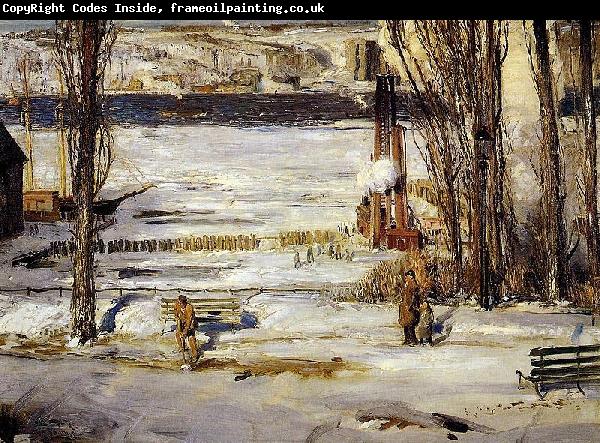 George Wesley Bellows A Morning Snow Hudson River